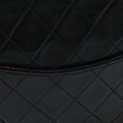 Chanel Lambskin Quilted Medium Double Flap Black 7 of 9