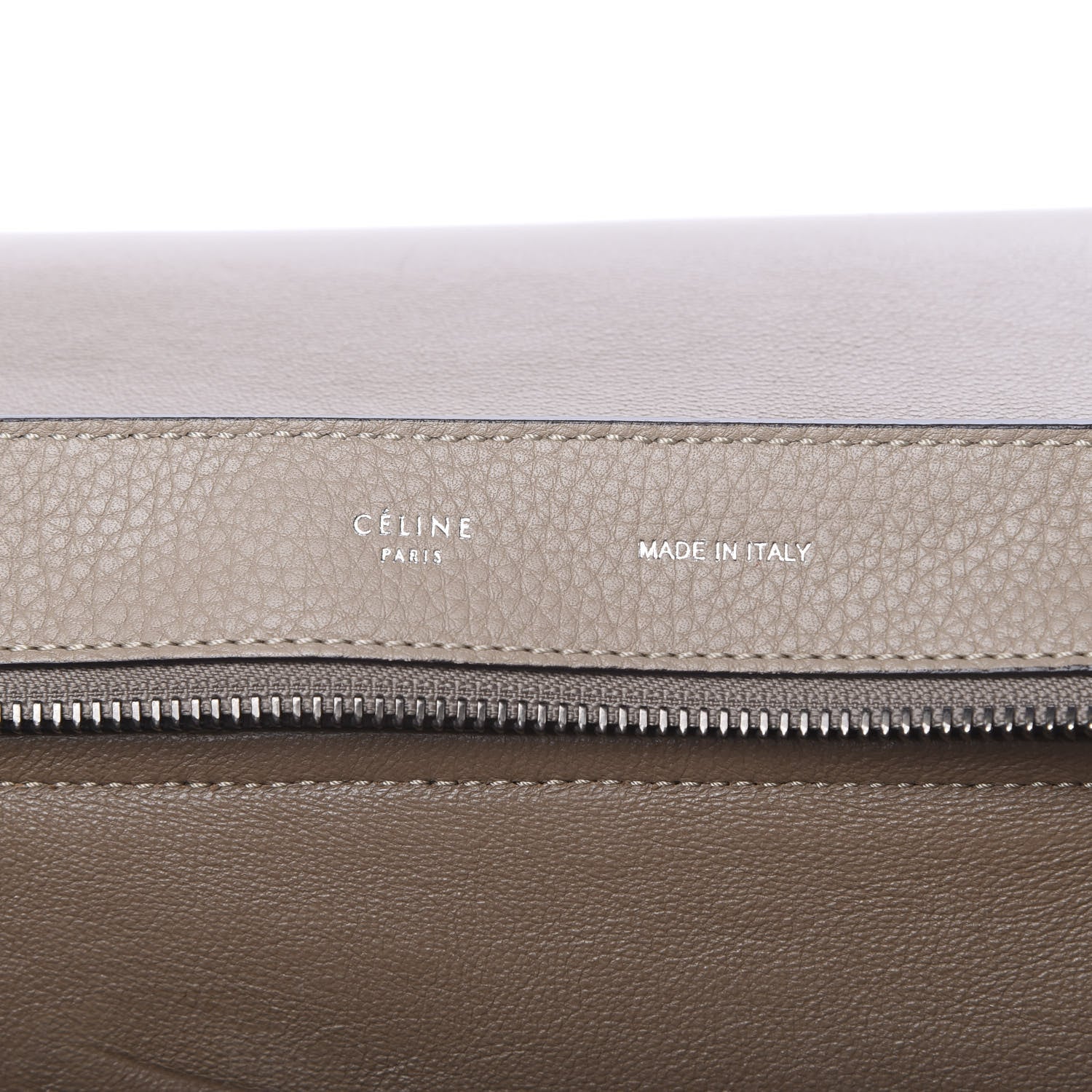 Celine Drummed Calfskin Suede Medium Trapeze Dune 5 of 17