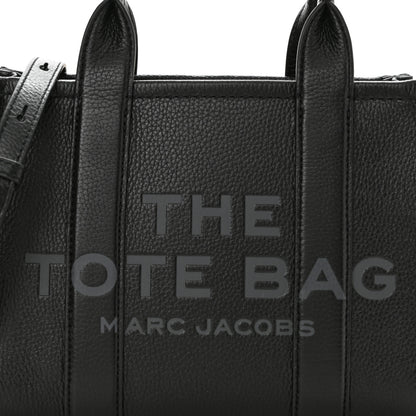 Marc Jacobs Grained Calfskin Small The Tote Bag Black 9 of 11