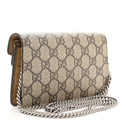 Gucci GG Supreme Monogram Super Mini Dionysus Shoulder Bag Taupe 3 of 12