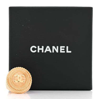 Chanel Metal CC Rope Ring 54 Gold 5 of 5