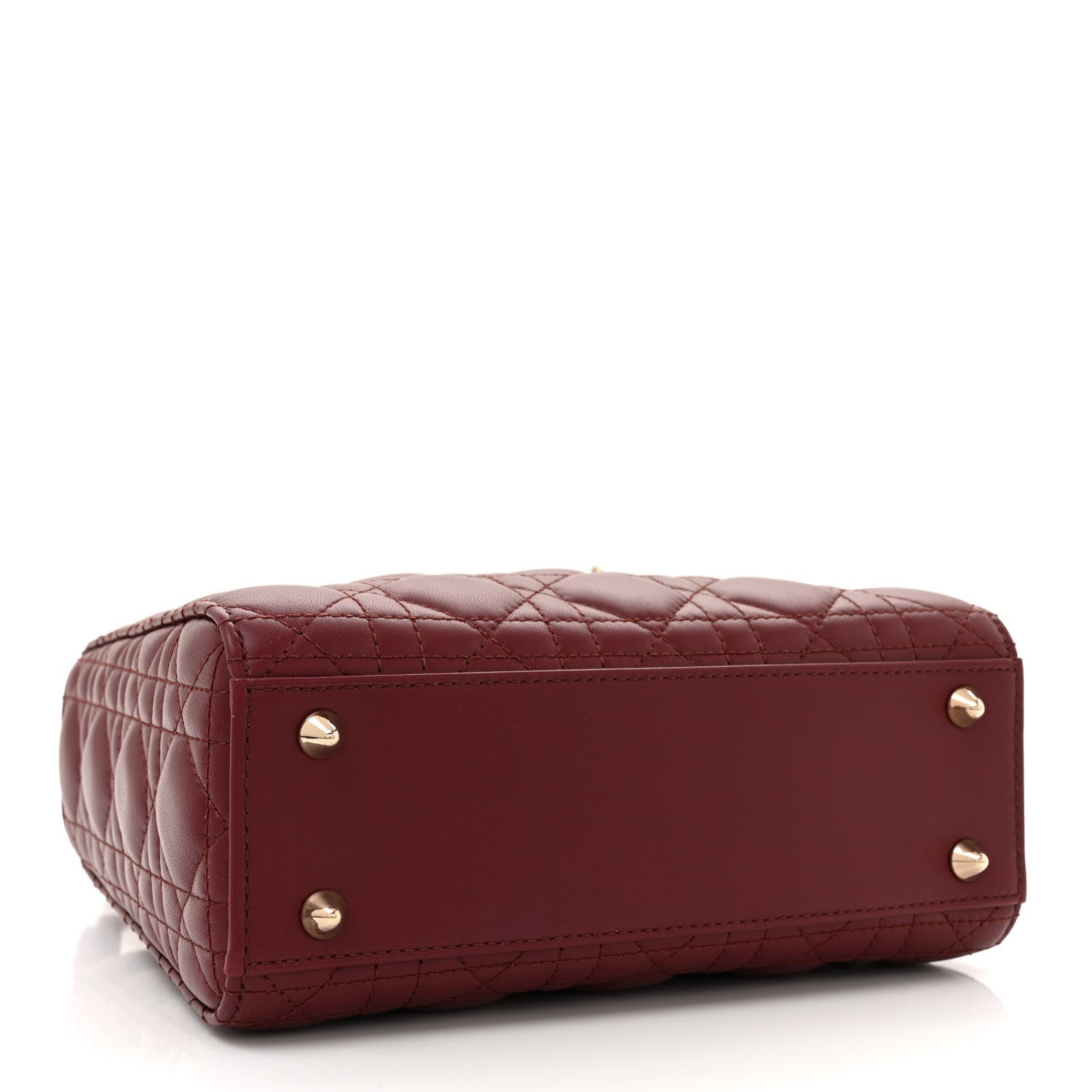 Christian Dior Lambskin Cannage Small My Lady ABCDior Dark Red 4 of 12