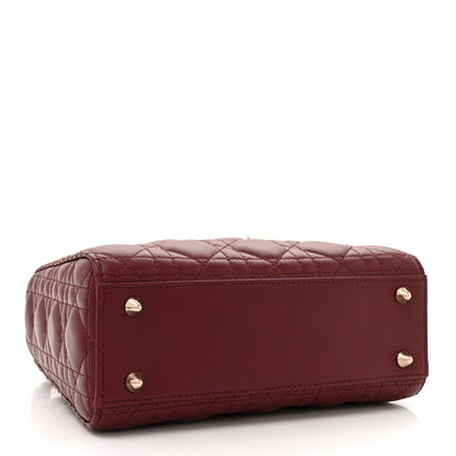 Christian Dior Lambskin Cannage Small My Lady ABCDior Dark Red 4 of 12