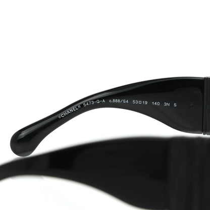 Chanel Acetate Calfskin Polarized Square Sunglasses 5473-Q-A Black 7 of 8