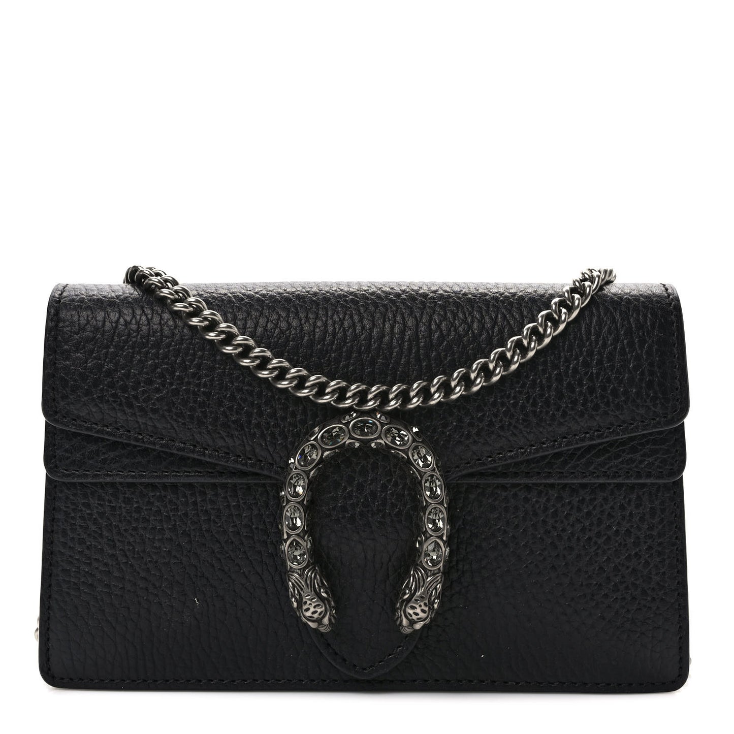 Calfskin Super Mini Dionysus Shoulder Bag Black