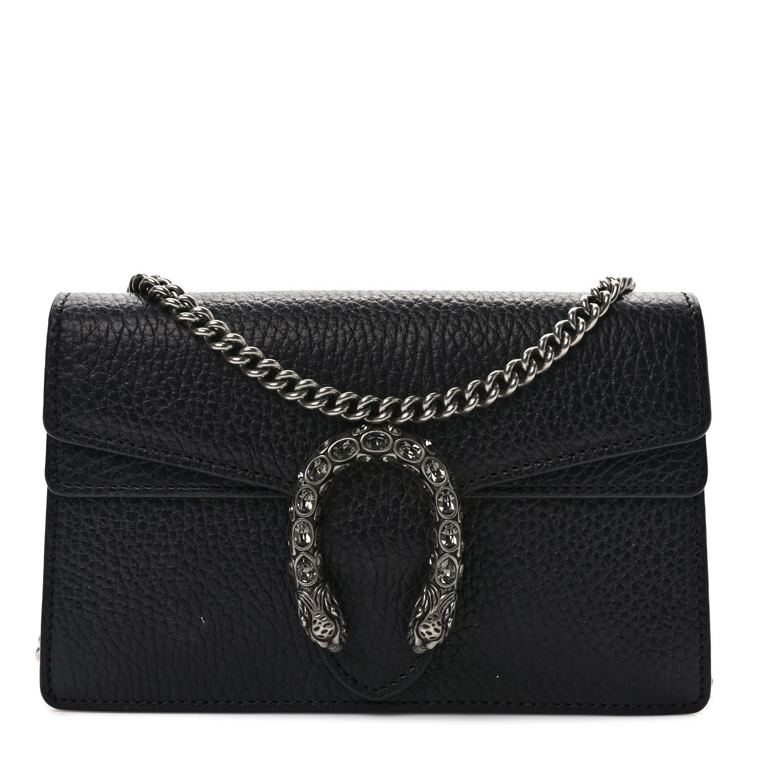 Gucci Calfskin Super Mini Dionysus Shoulder Bag Black 1 of 10