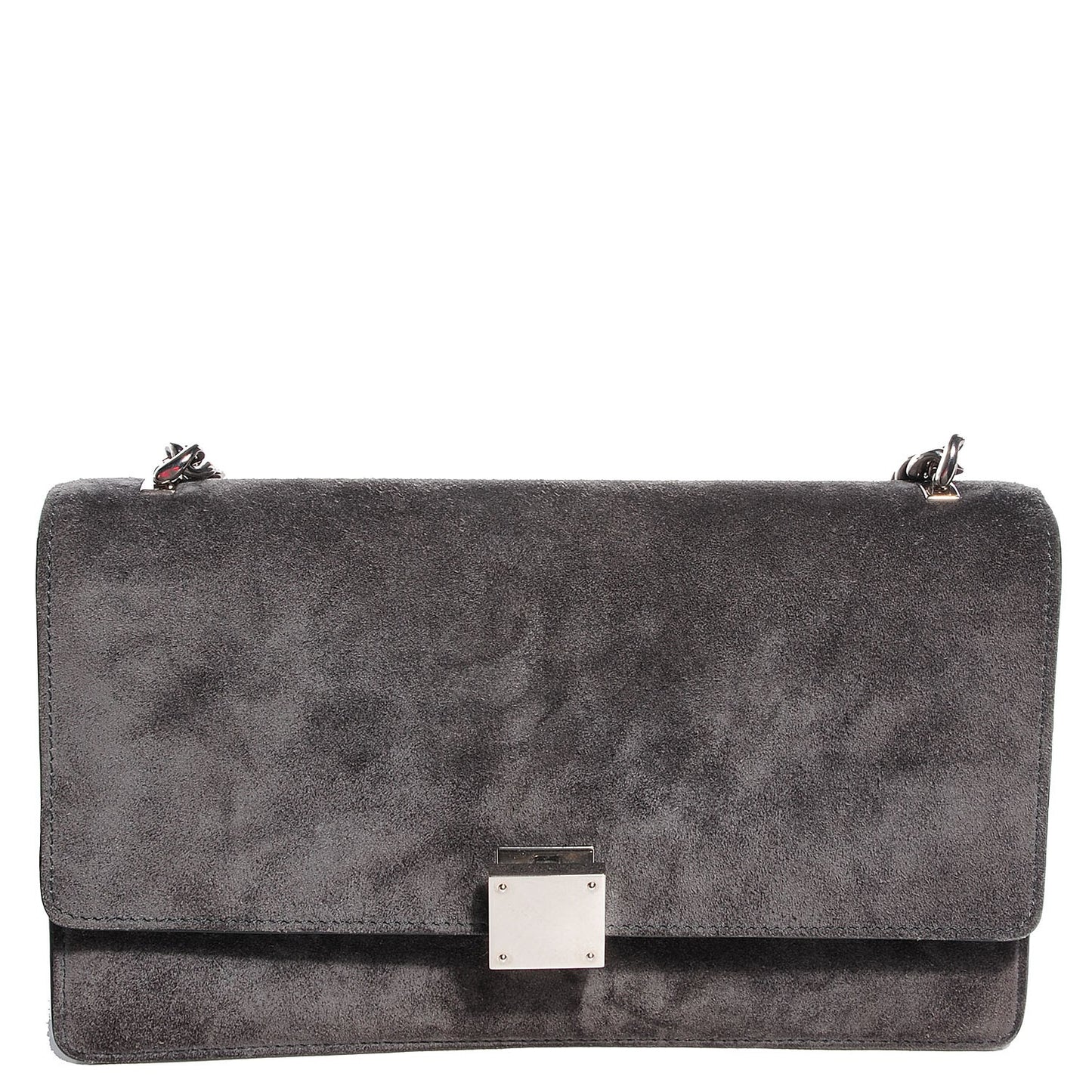 Suede Small Case Bag Gray