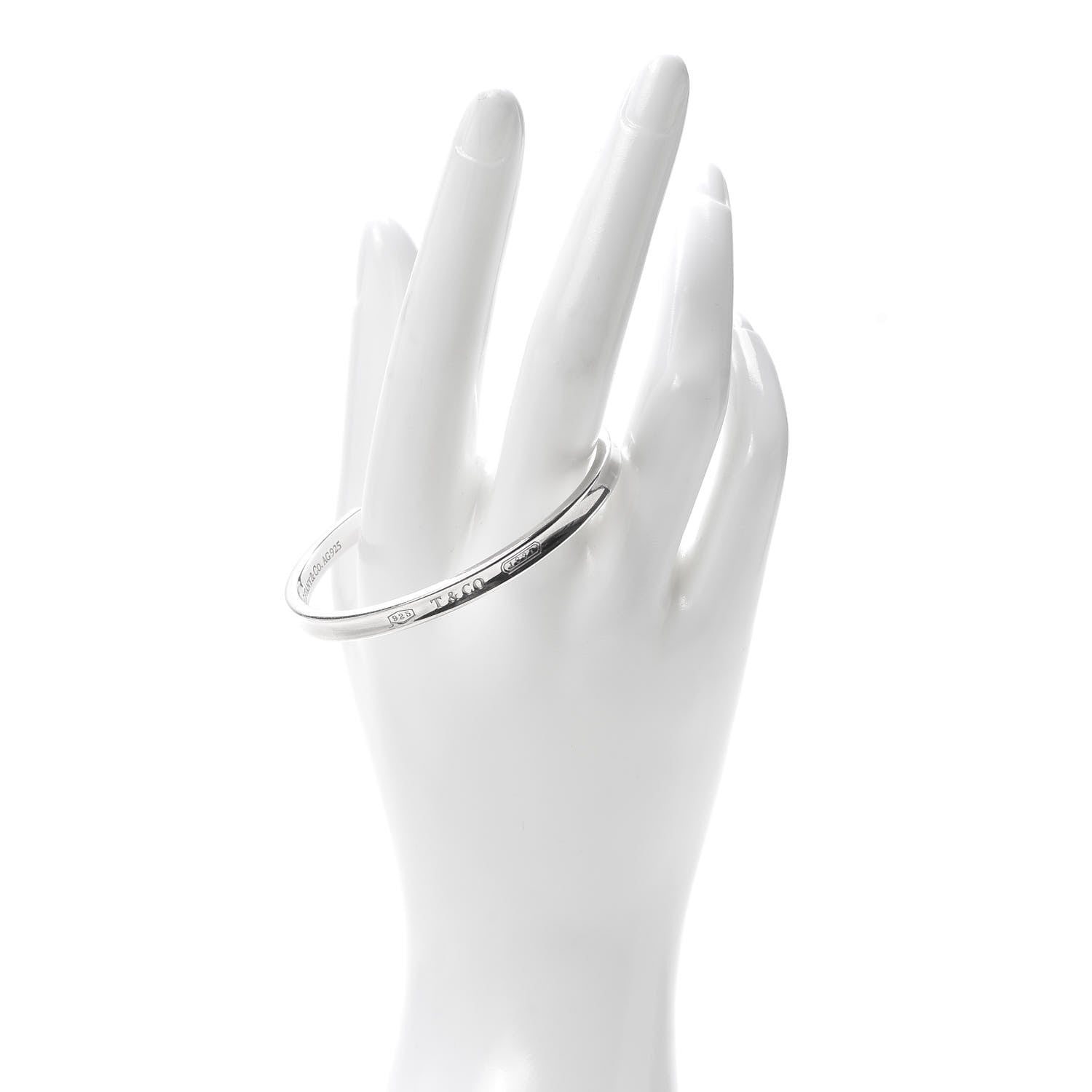 Tiffany Sterling Silver Narrow 1837 Cuff Bracelet 2 of 4