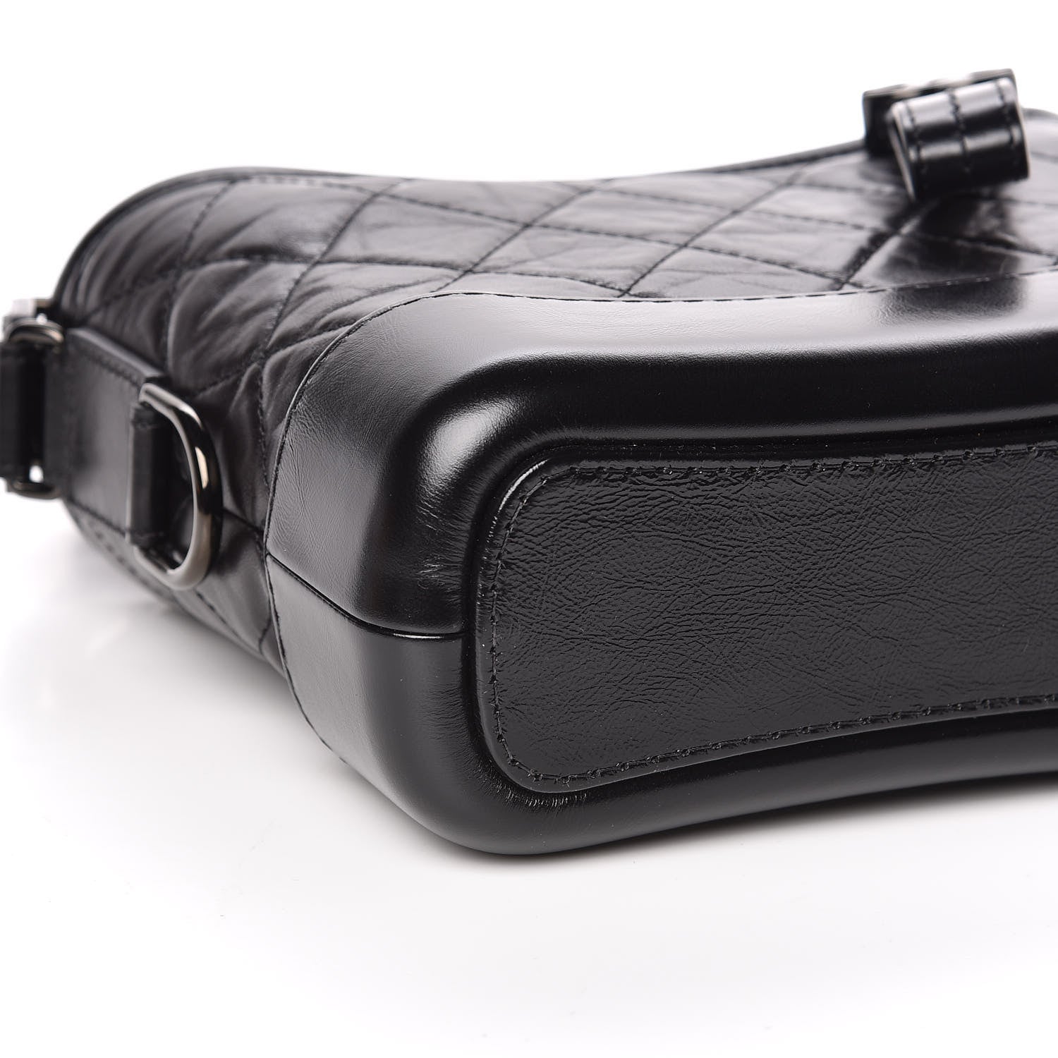 Chanel Aged Calfskin Quilted Small Gabrielle Hobo So Black 8 of 10