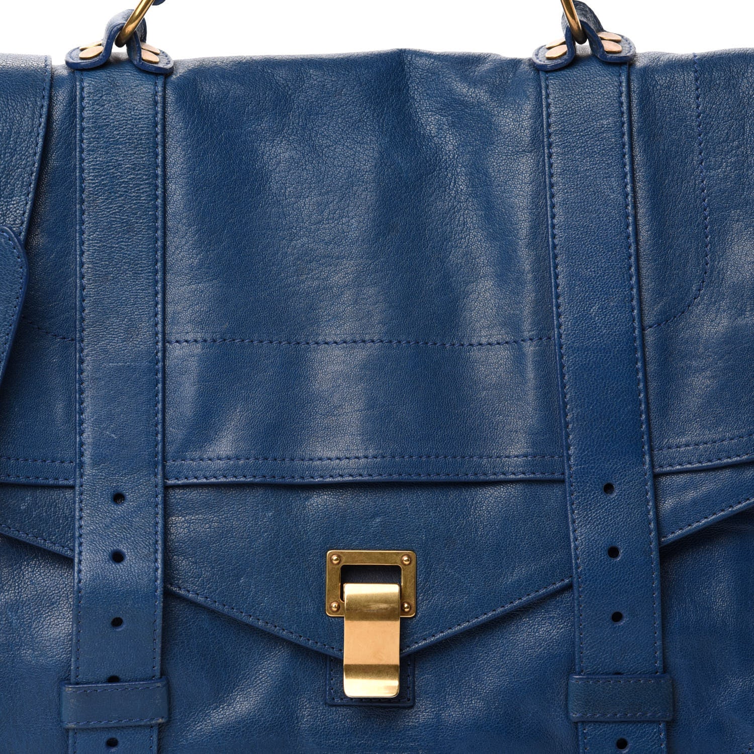 Proenza Schouler Lambskin Large PS1 Satchel Royal Blue 22 of 22