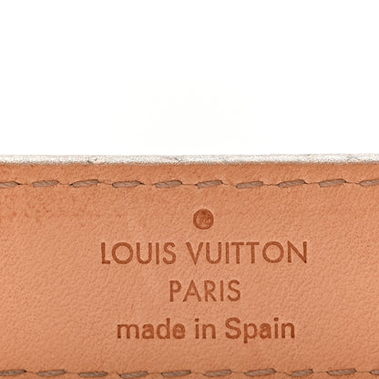 Louis Vuitton Metallic Calfskin Signature LV Initiales Belt 80 32 SIlver 4 of 8