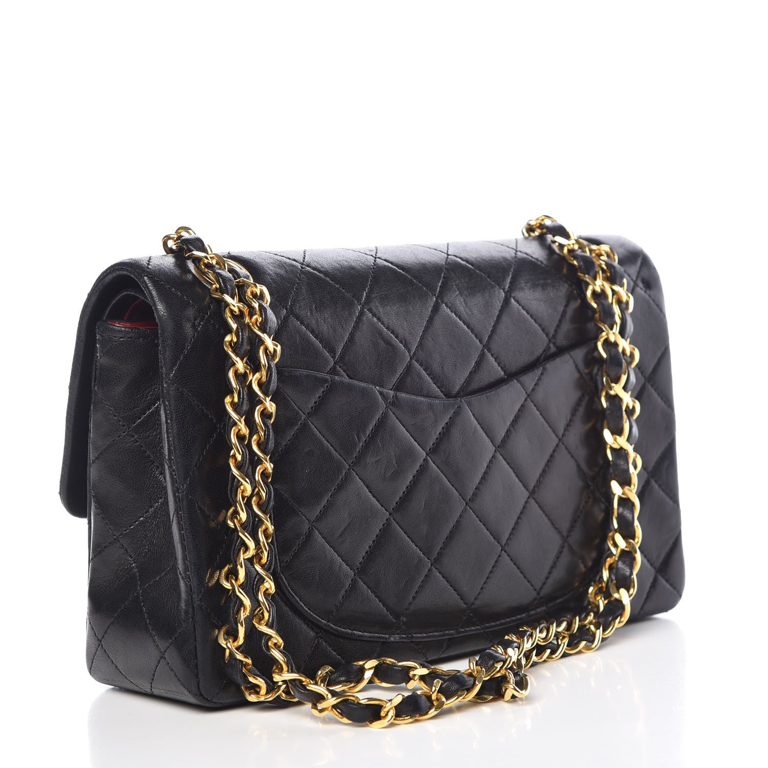 Chanel Lambskin Quilted Small Double Flap Black 4 of 13