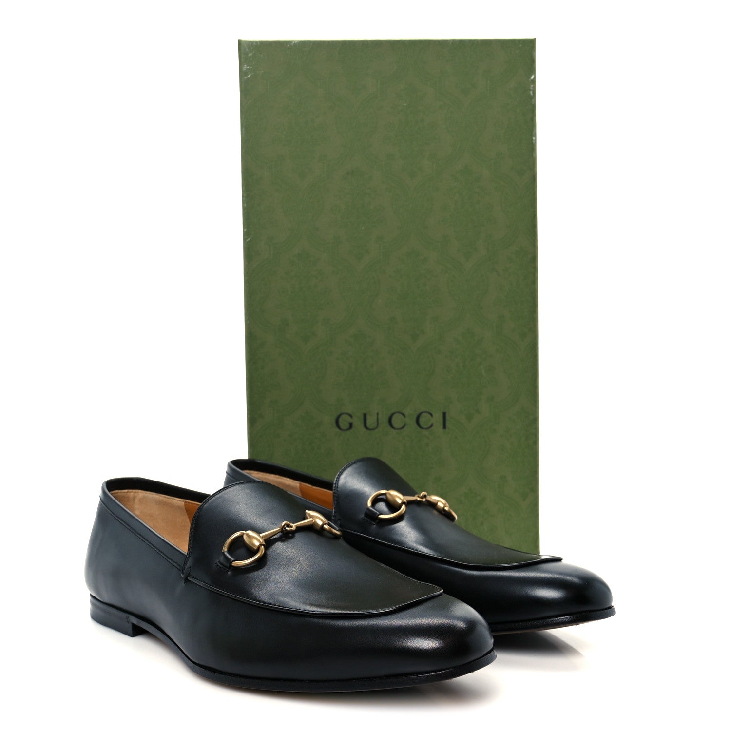 Gucci Betis Glamour Calfskin Horsebit Mens Jordaan Loafers 9.5 Black 21 of 22