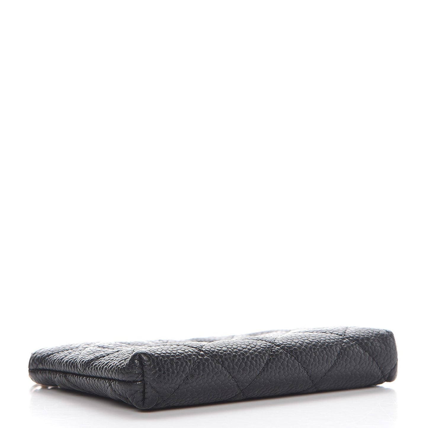 Caviar Quilted Key Holder Case Black
