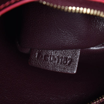 Celine Smooth Calfskin Small Tassel Cabas Phantom Burgundy Pink 6 of 7