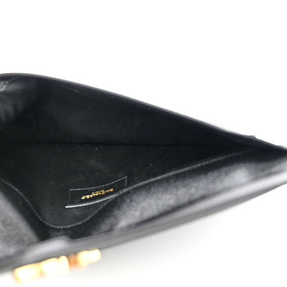 Saint Laurent Grain De Poudre Uptown Pouch Black 5 of 8
