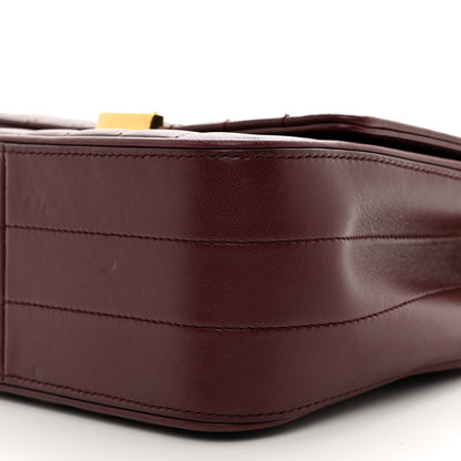Saint Laurent Lambskin Matelasse Monogram Medium Vicky Chain Bag Dark Legion Red 8 of 10