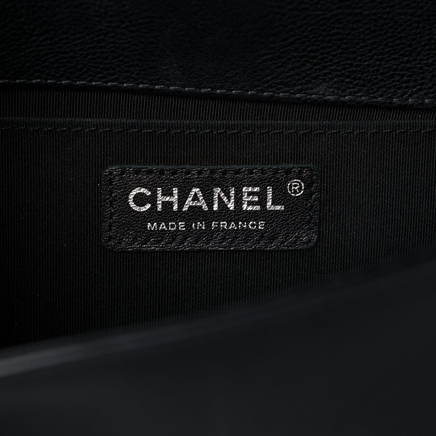Calfskin Quilted Medium Boy Flap Black