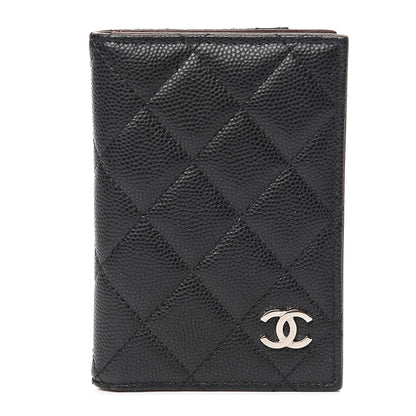 Chanel Caviar Quilted Card Holder Wallet Black 1 of 7