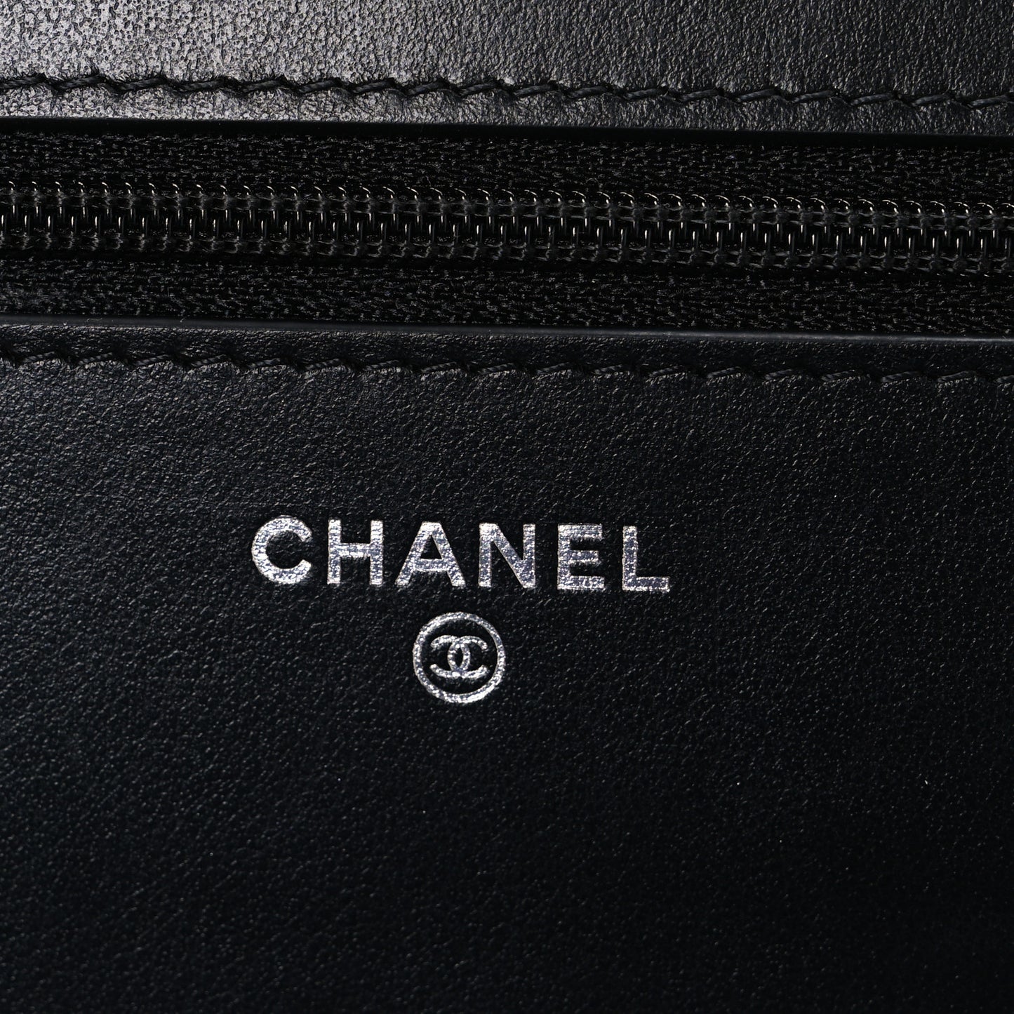 Caviar Quilted Boy Wallet On Chain WOC Black