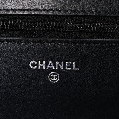 Chanel Caviar Quilted Boy Wallet On Chain WOC Black 6 of 11