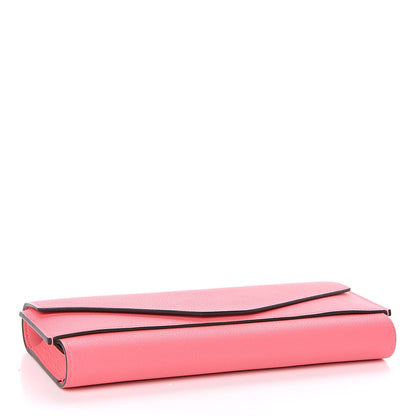 Hermes Evercolor Passant Long Wallet Rose Azalee 4 of 8