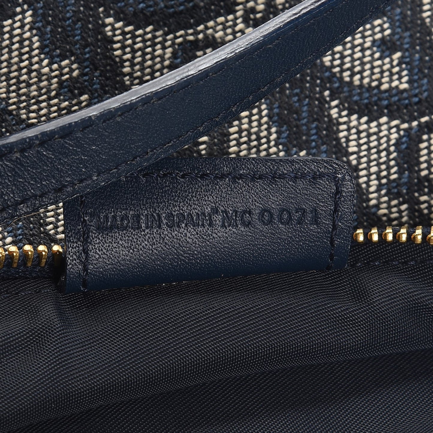 Monogram Mini Saddle Pochette Navy