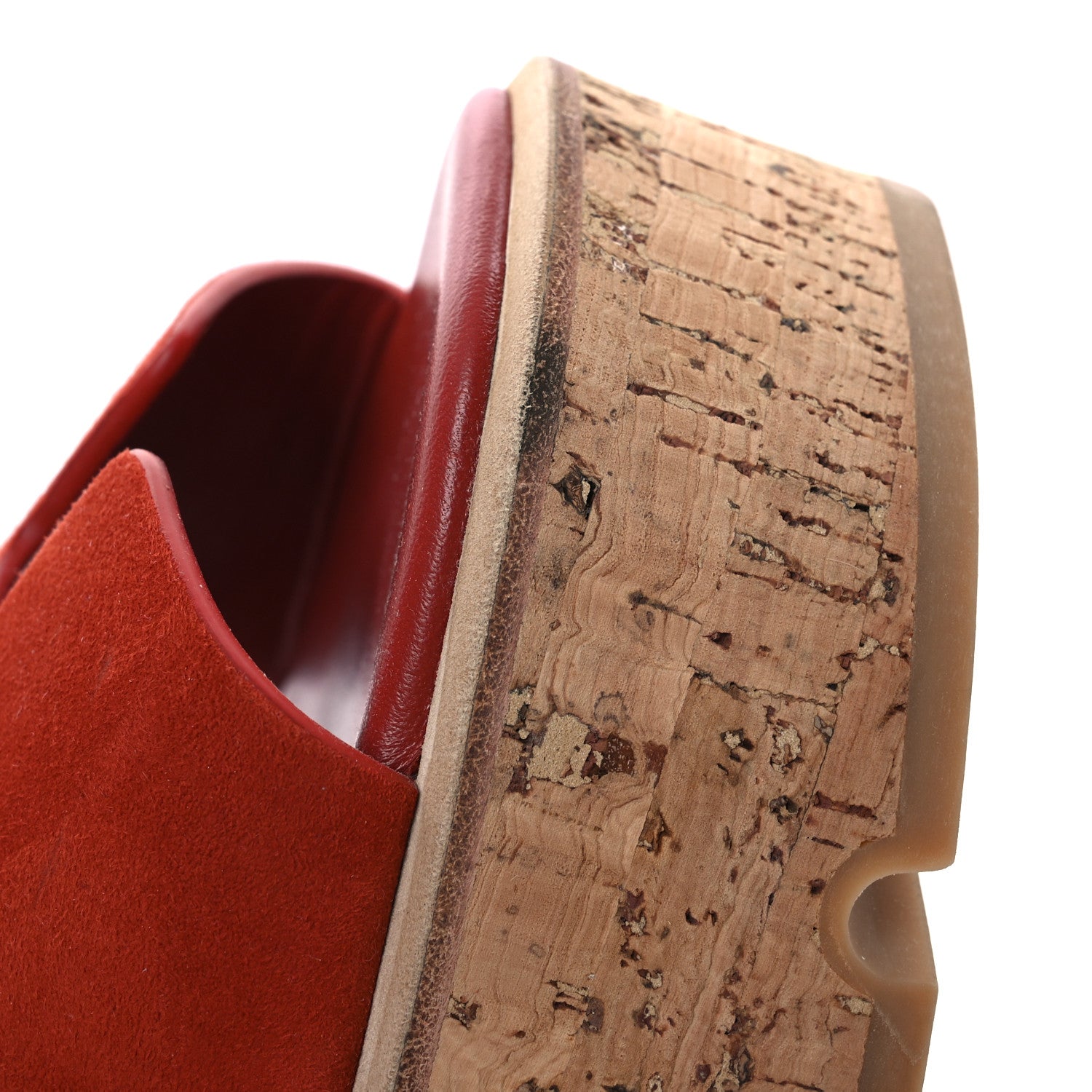 Hermes Suede Goatskin Cork Eze 30 Sandals 39 Orange Brulee 12 of 12
