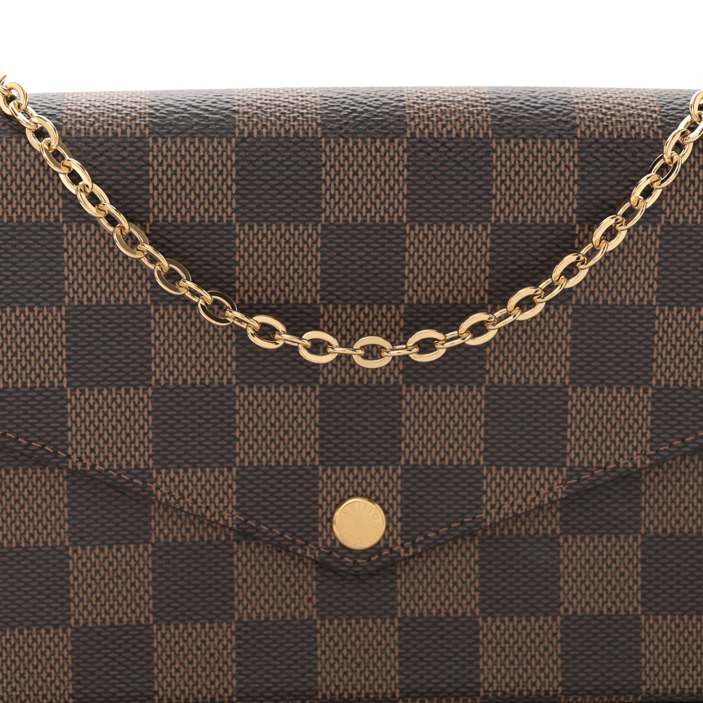 Damier Ebene Pochette Felicie Chain Wallet
