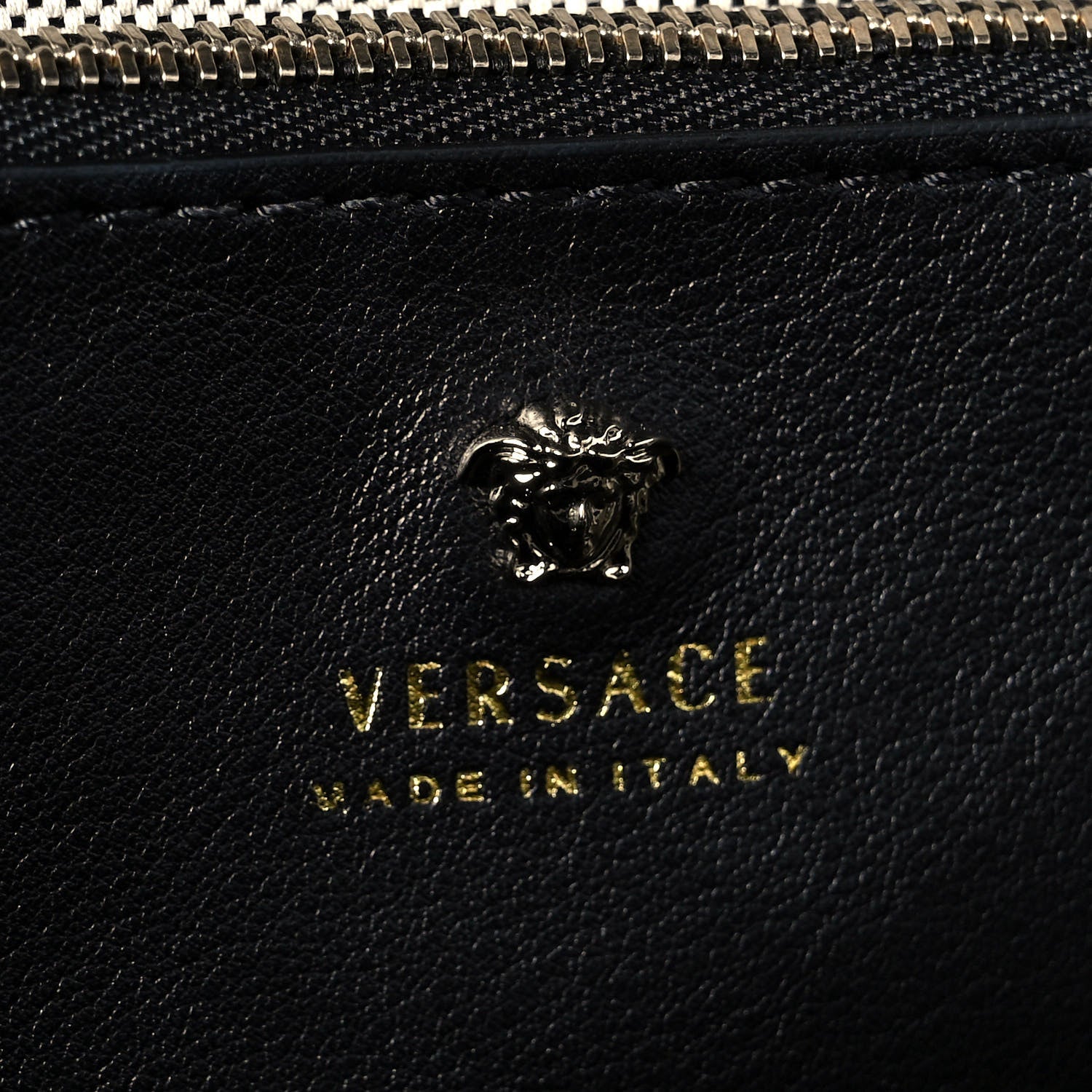 Versace Calfskin Medium Palazzo Empire Bag Black 6 of 14