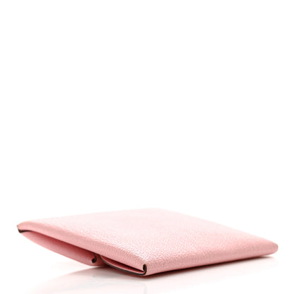 Hermes Chevre Mysore Bastia Coin Purse Rose Sakura 4 of 8