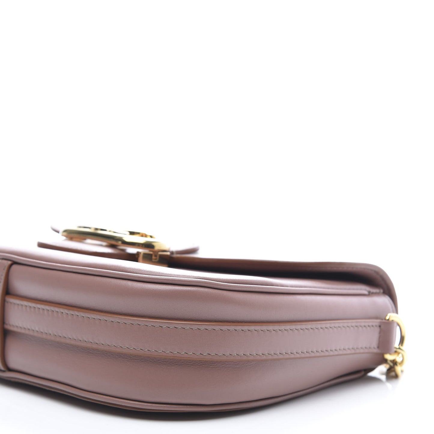 Shiny Calfskin Medium Chain Maillon Triomphe Antique Rose