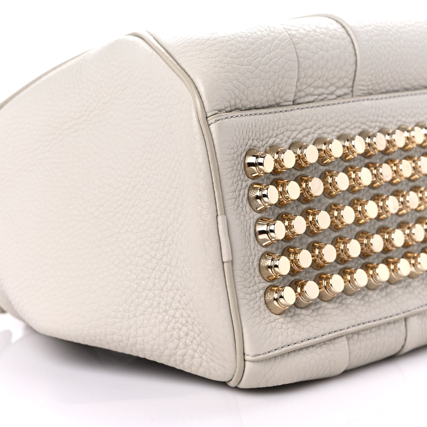 Alexander Wang Pebbled Lambskin Rocco Grey Gold Hardware 6 of 8