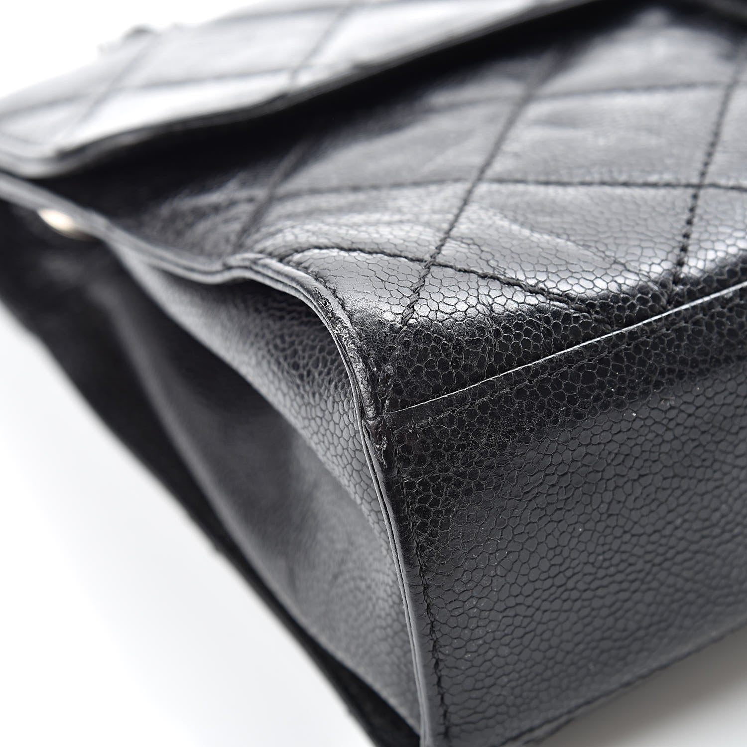 Chanel Crumpled Grained Calfskin Medium CC Crave Flap Black 9 of 13