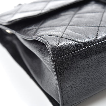 Chanel Crumpled Grained Calfskin Medium CC Crave Flap Black 9 of 13