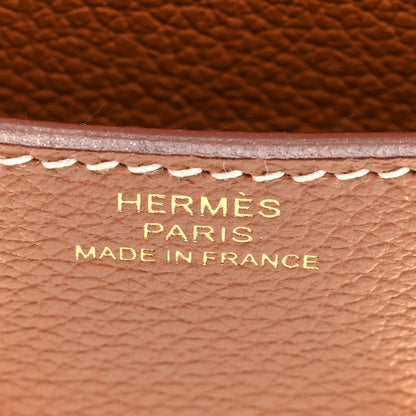 Hermes Evercolor Constance Slim Wallet Gold 7 of 9