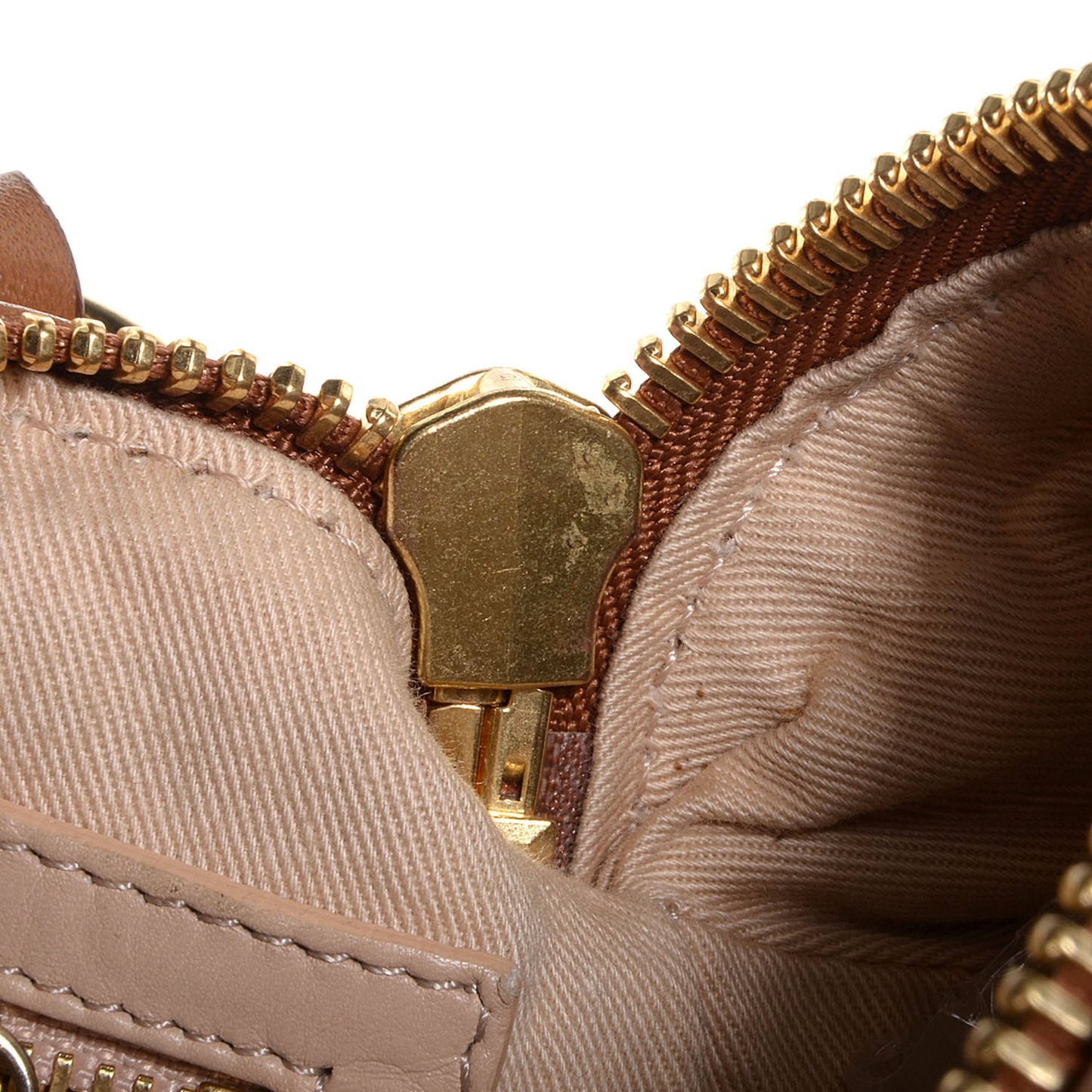 Lambskin Small Woven Pandora Tan