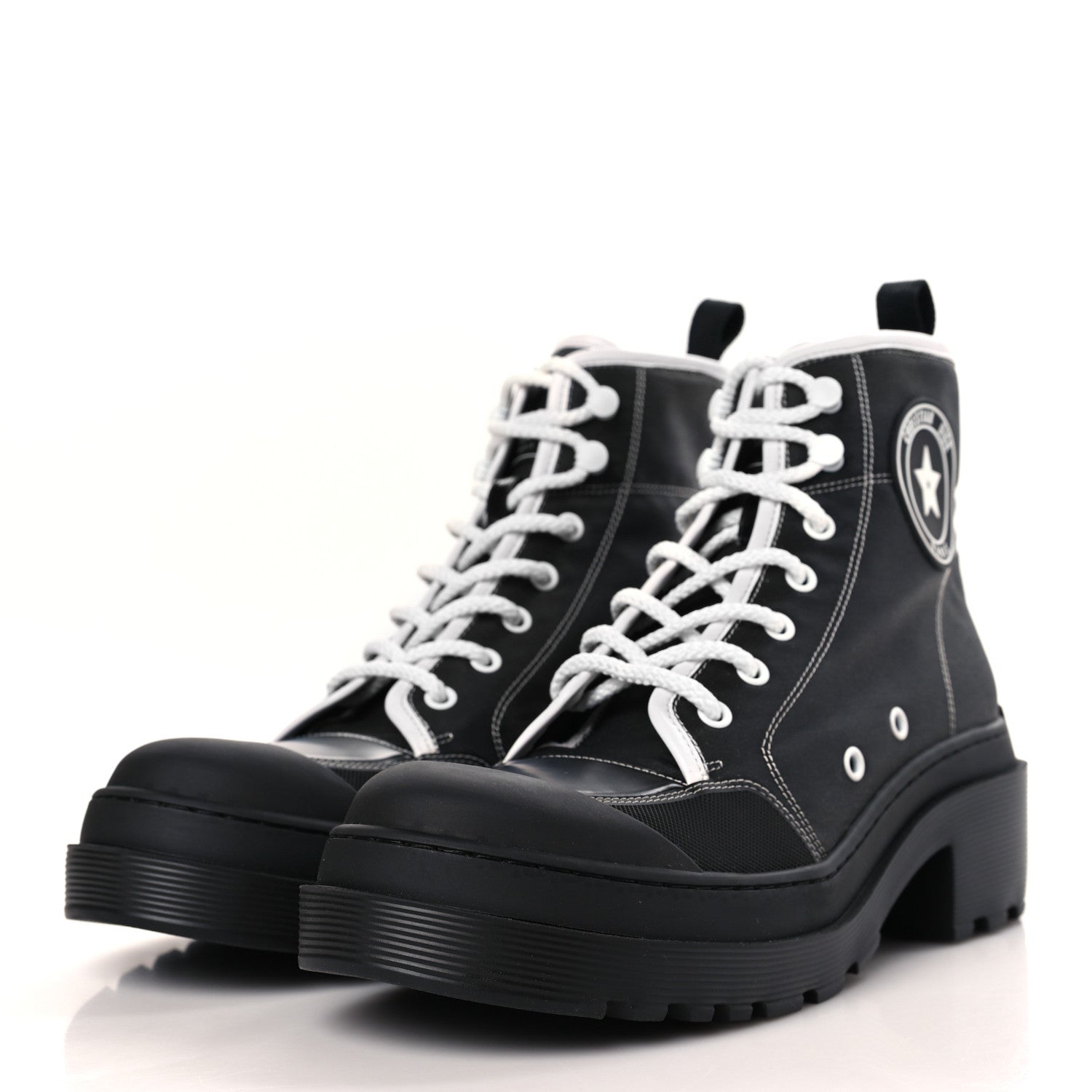 Christian Dior Technical Fabric D-Rise 35mm Boots 40.5 Black 3 of 8