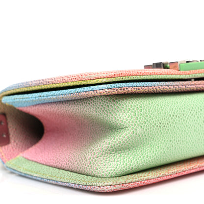 Chanel Caviar Quilted Small Cuba Rainbow Boy Flap Multicolor 9 of 11