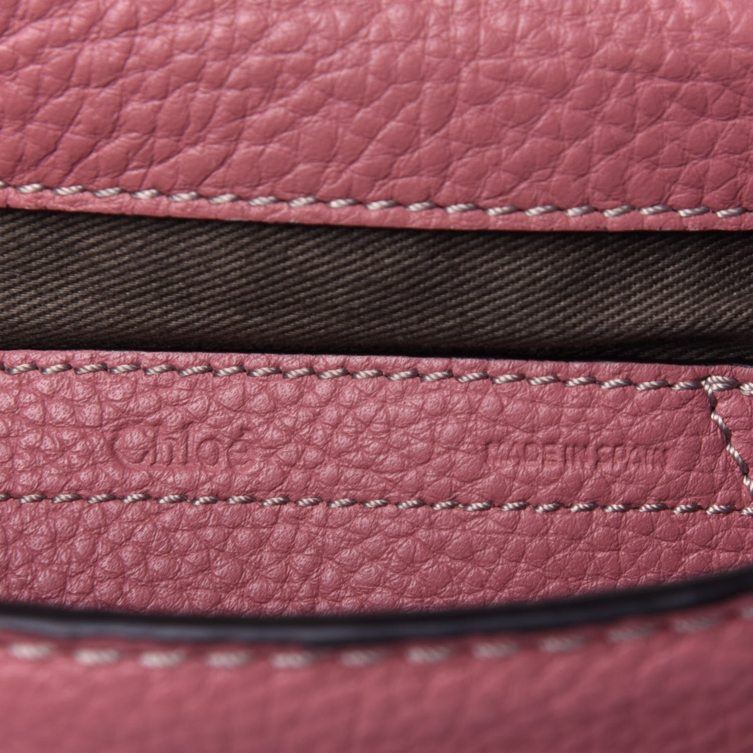 Chloe Calfskin Mini Marcie Round Crossbody Bag Rusty Pink 6 of 11
