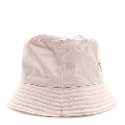 Prada Re-Nylon Metal Triangle Logo Womens Bucket Hat M Alabastro 5 of 7