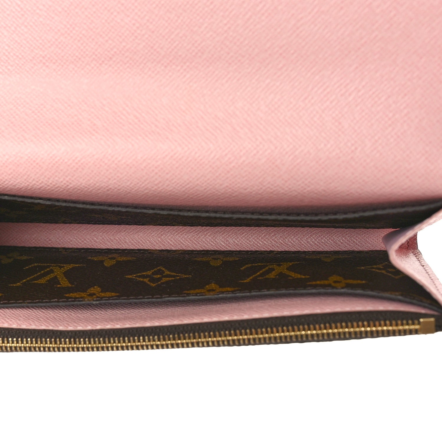 Louis Vuitton Monogram Emilie Wallet Rose Ballerine 5 of 9