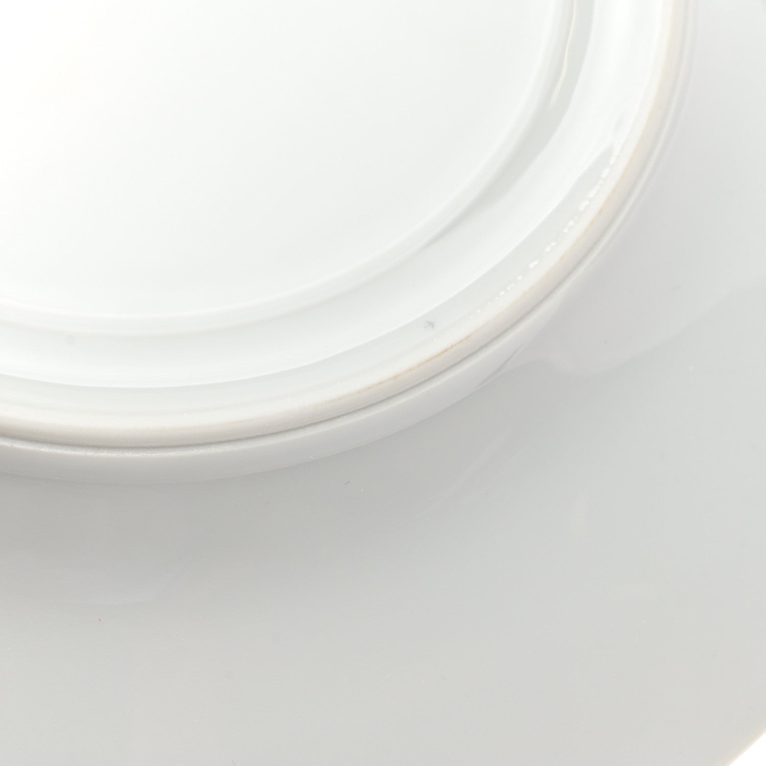 Hermes Porcelain Mosaique Au 24 Platine Presentation Plate Set of 2 Gold 7 of 10