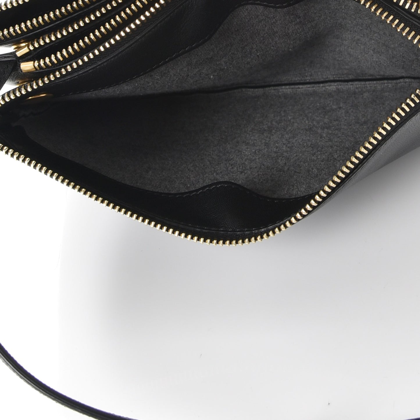 Lambskin Small Trio Crossbody Bag Black
