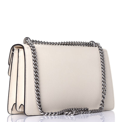 Gucci Textured Calfskin Crystal Small Dionysus Shoulder Bag Mystic White 3 of 9