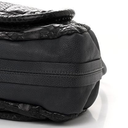 Chloe Snakeskin Large Paraty Black 10 of 12