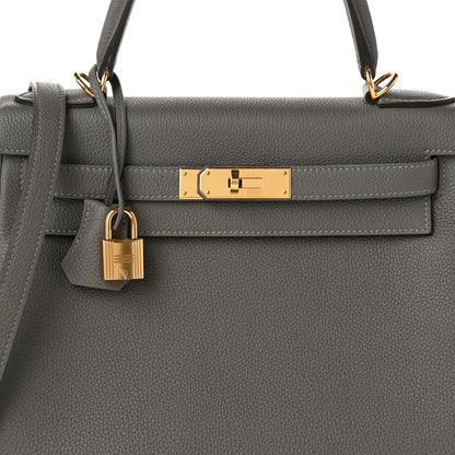 Hermes Togo Kelly Retourne 28 Etain 8 of 11