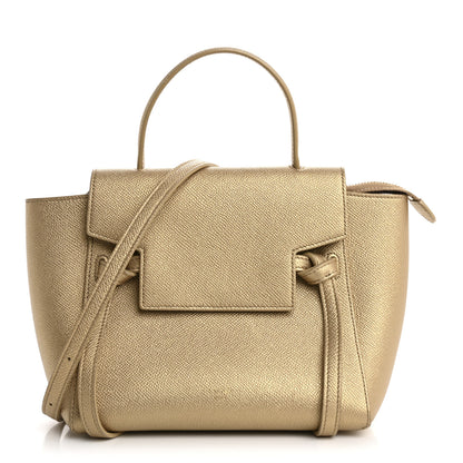 Celine Laminated Calfskin Nano Belt Bag Gold 1 of 13