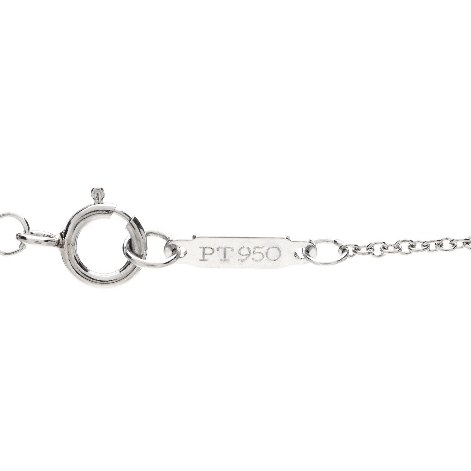 Tiffany Platinum Diamond Paper Flowers Pave Pendant Necklace 4 of 5