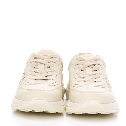 Gucci Calfskin Logo Womens Rhyton Sneakers 35 Ivory 2 of 9
